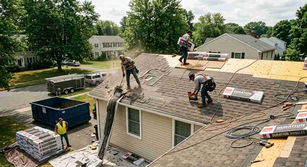 Owens Corning Duration shingle roof replacement installed by River Valley Roofing