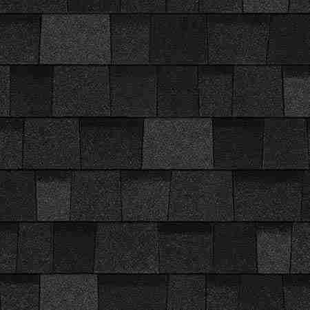 Onyx Black shingle swatch